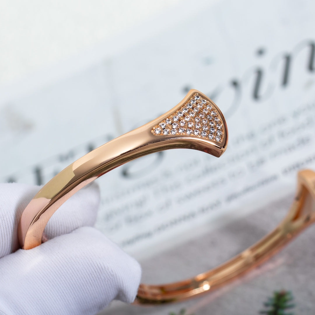 [LUXORA]DREAM BRACELET OPEN PINK GOLD MOP DIAMOND