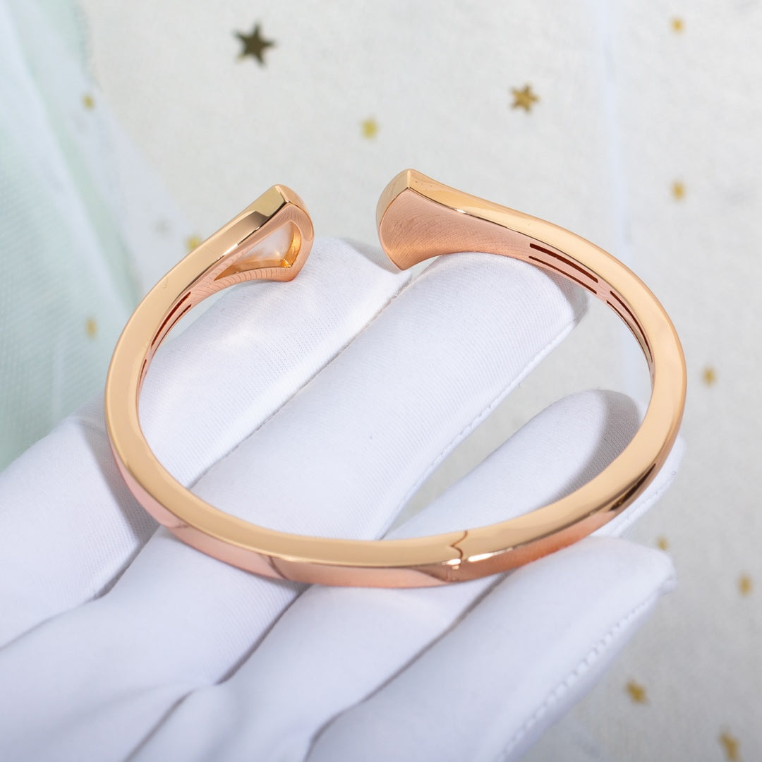 [LUXORA]DREAM BRACELET OPEN PINK GOLD MOP DIAMOND