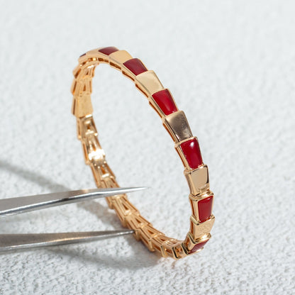 [LUXORA]SERPENTI BRACELET PINK GOLD RUBELLITE