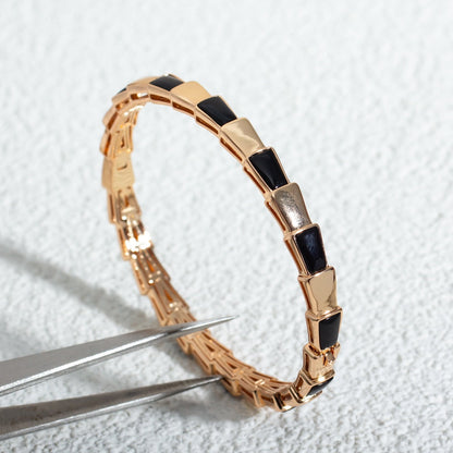 [LUXORA]SERPENTI BRACELET PINK GOLD ONYX