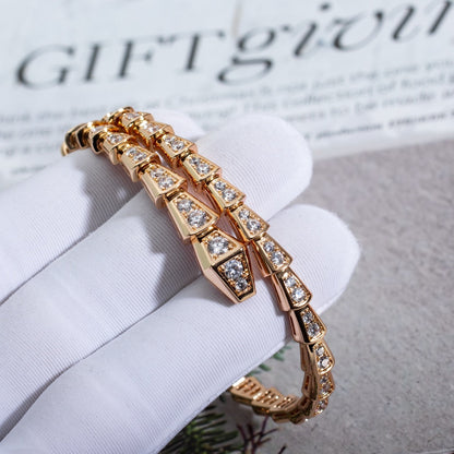 [LUXORA]SERPENTI BRACELET 6.8MM PINK GOLD DIAMOND