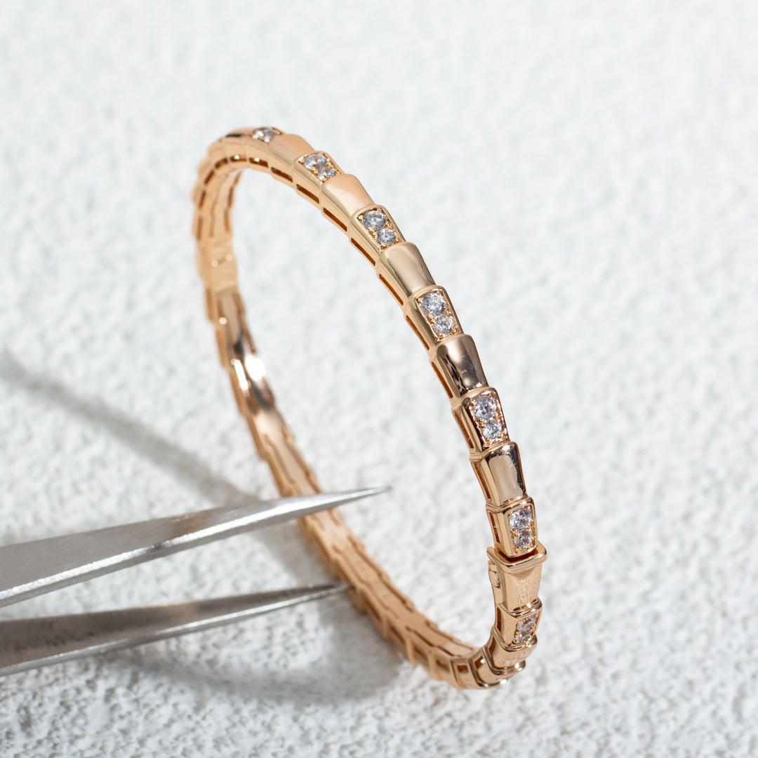 [LUXORA]SERPENTI BRACELET PINK GOLD DIAMOND