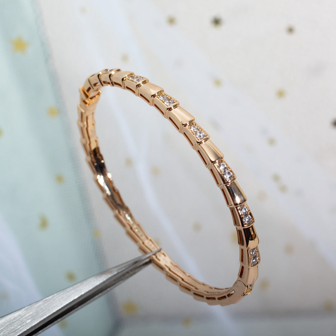 [LUXORA]SERPENTI BRACELET PINK GOLD DIAMOND
