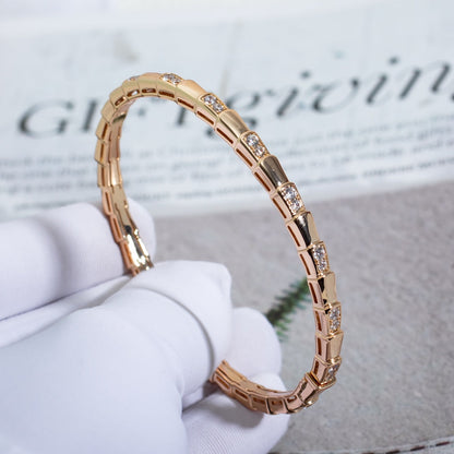 [LUXORA]SERPENTI BRACELET PINK GOLD DIAMOND