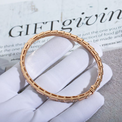 [LUXORA]SERPENTI BRACELET PINK GOLD DIAMOND