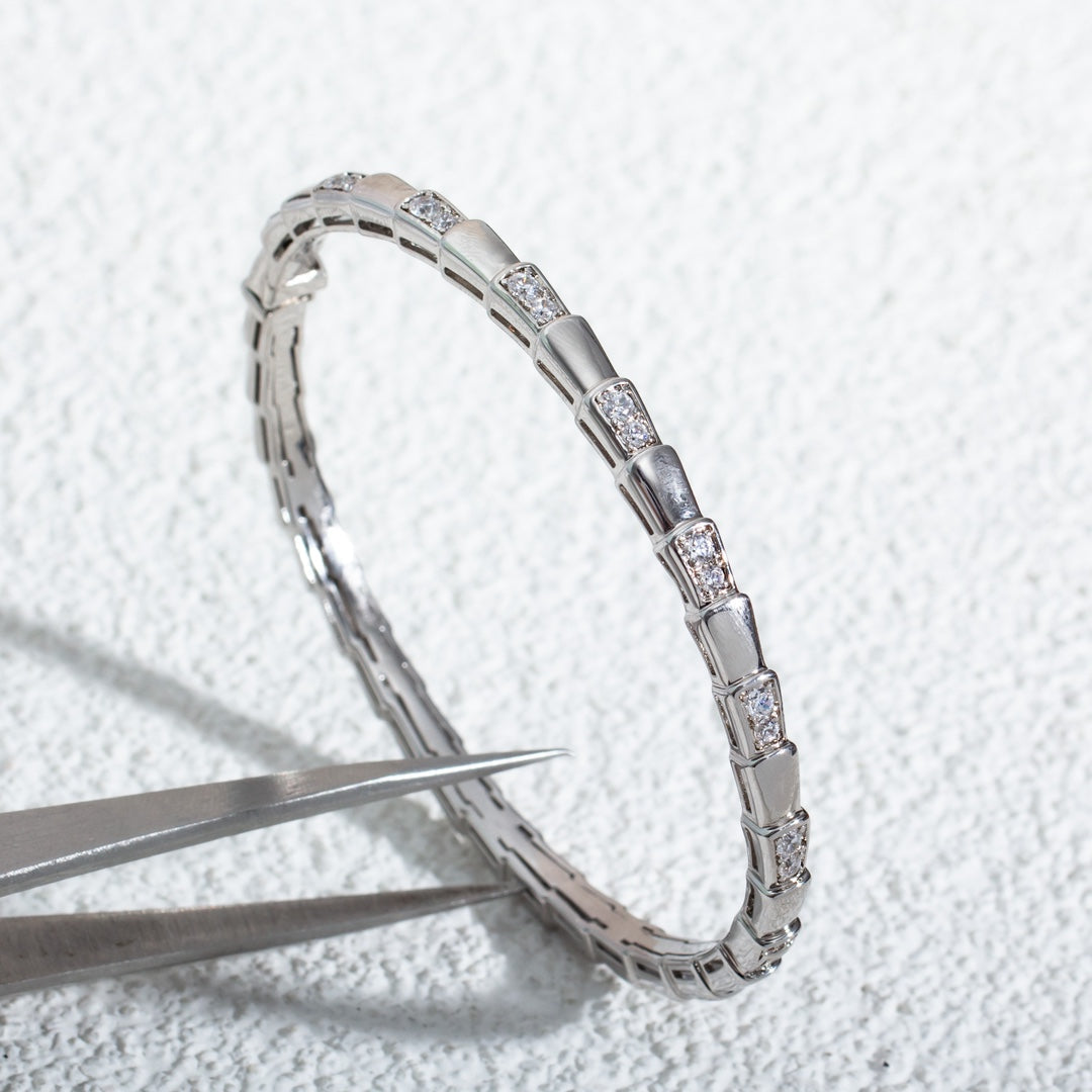 [LUXORA]SERPENTI BRACELET SILVER DIAMOND