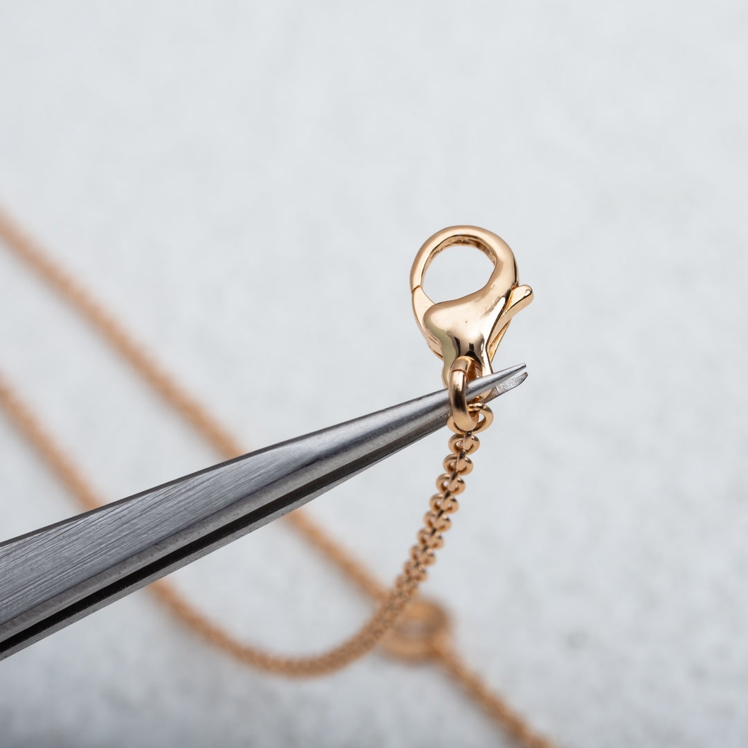 [LUXORA]PARENTESI NECKLACE PINK GOLD