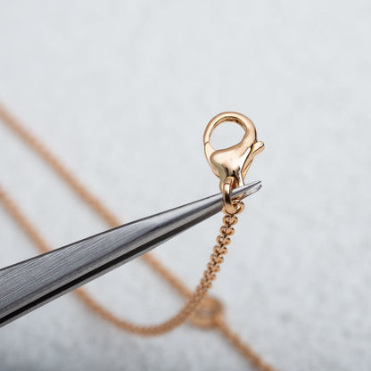 [LUXORA]PARENTESI NECKLACE PINK GOLD