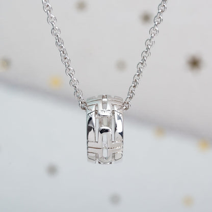 [LUXORA]PARENTESI NECKLACE SILVER