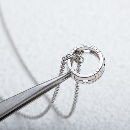 [LUXORA]PARENTESI NECKLACE SILVER