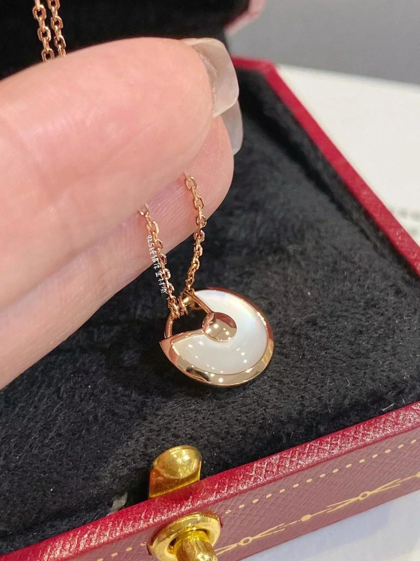 [LUXORA]AMULETTE ROSE GOLD MOP NECKLACE