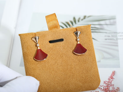 [LUXORA]DREAM Carnelian PINK GOLD EARRINGS