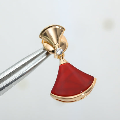 [LUXORA]DREAM Carnelian PINK GOLD EARRINGS