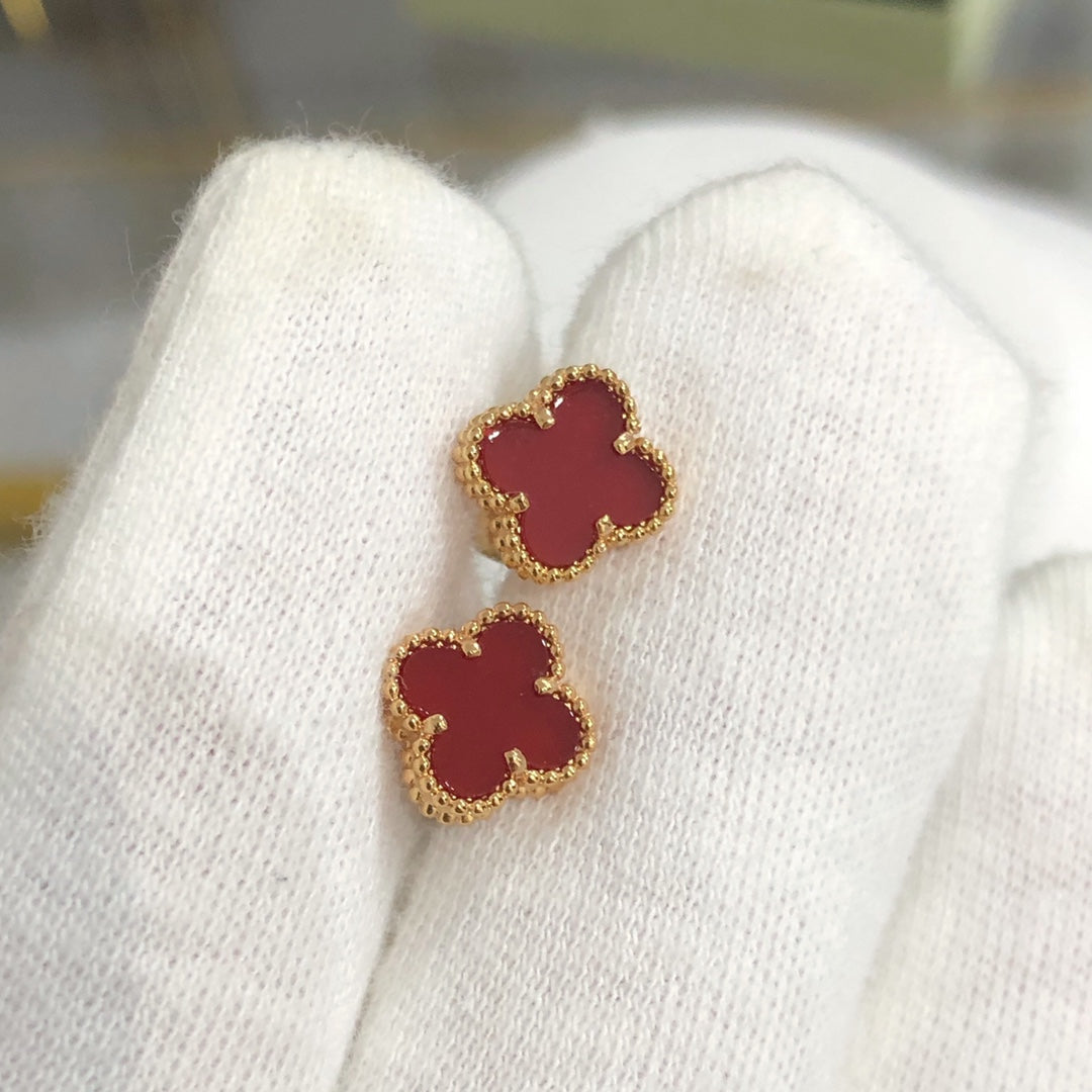 [LUXORA]CLOVER MINI GOLD EARRINGS