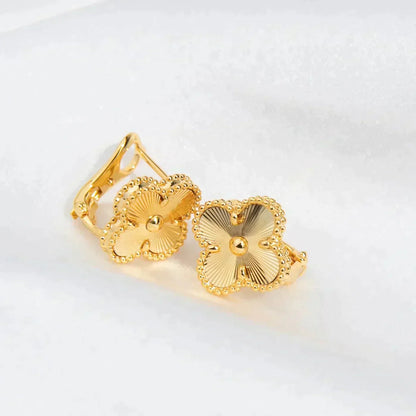 [LUXORA]CLOVER MEDIUM 1 MOTIFS LASER EARRINGS