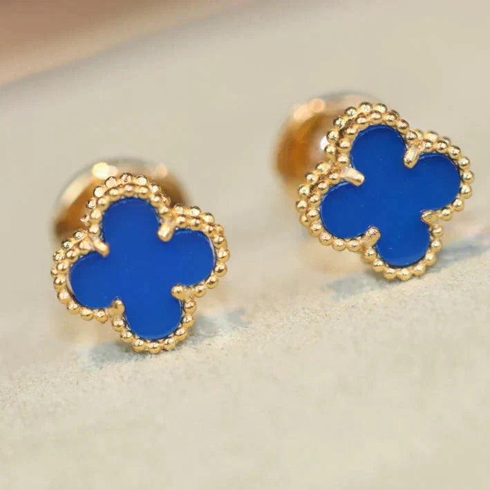 [LUXORA]CLOVER MINI 9.5MM TURQUOISE EARRINGS