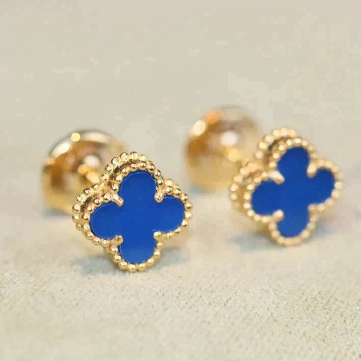 [LUXORA]CLOVER MINI 9.5MM TURQUOISE EARRINGS