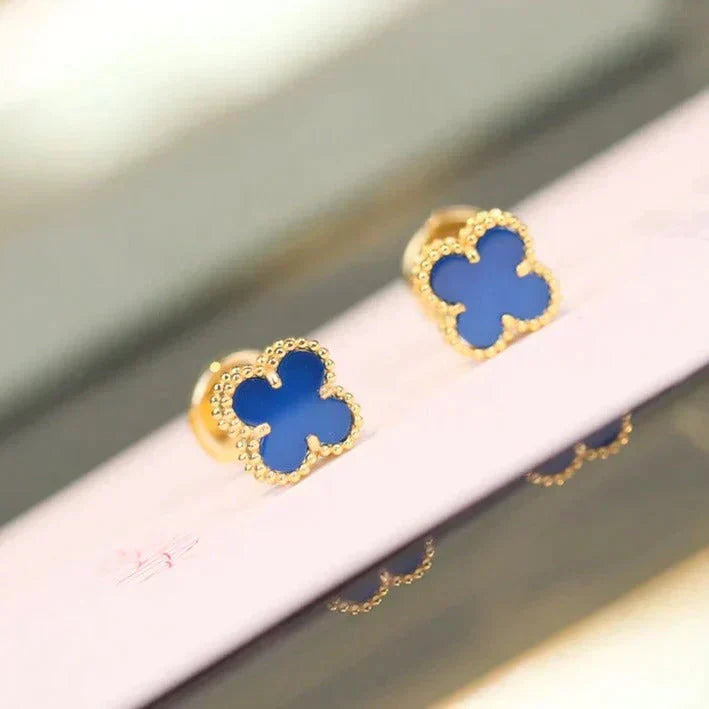 [LUXORA]CLOVER MINI 9.5MM TURQUOISE EARRINGS