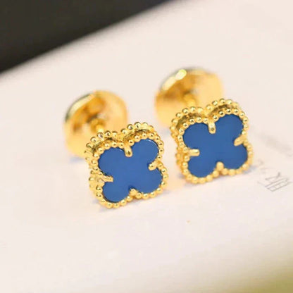 [LUXORA]CLOVER MINI 9.5MM TURQUOISE EARRINGS