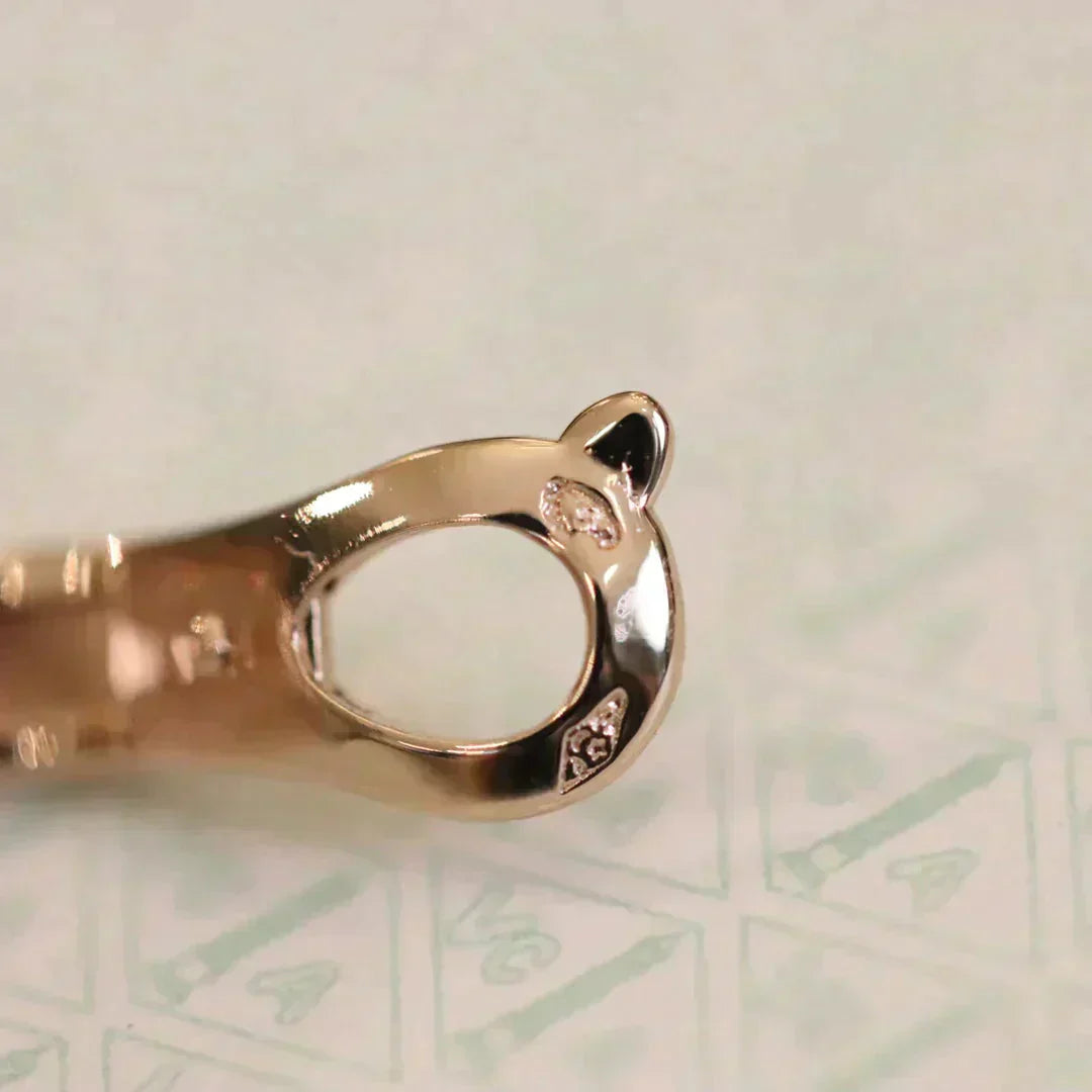 [LUXORA]CLOVER MEDIUM 1 MOTIFS FUll DIAMOND EARRINGS