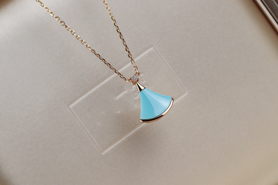 [LUXORA]DREAM NECKLACE TURQUOISE PINK GOLD