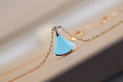 [LUXORA]DREAM NECKLACE TURQUOISE PINK GOLD