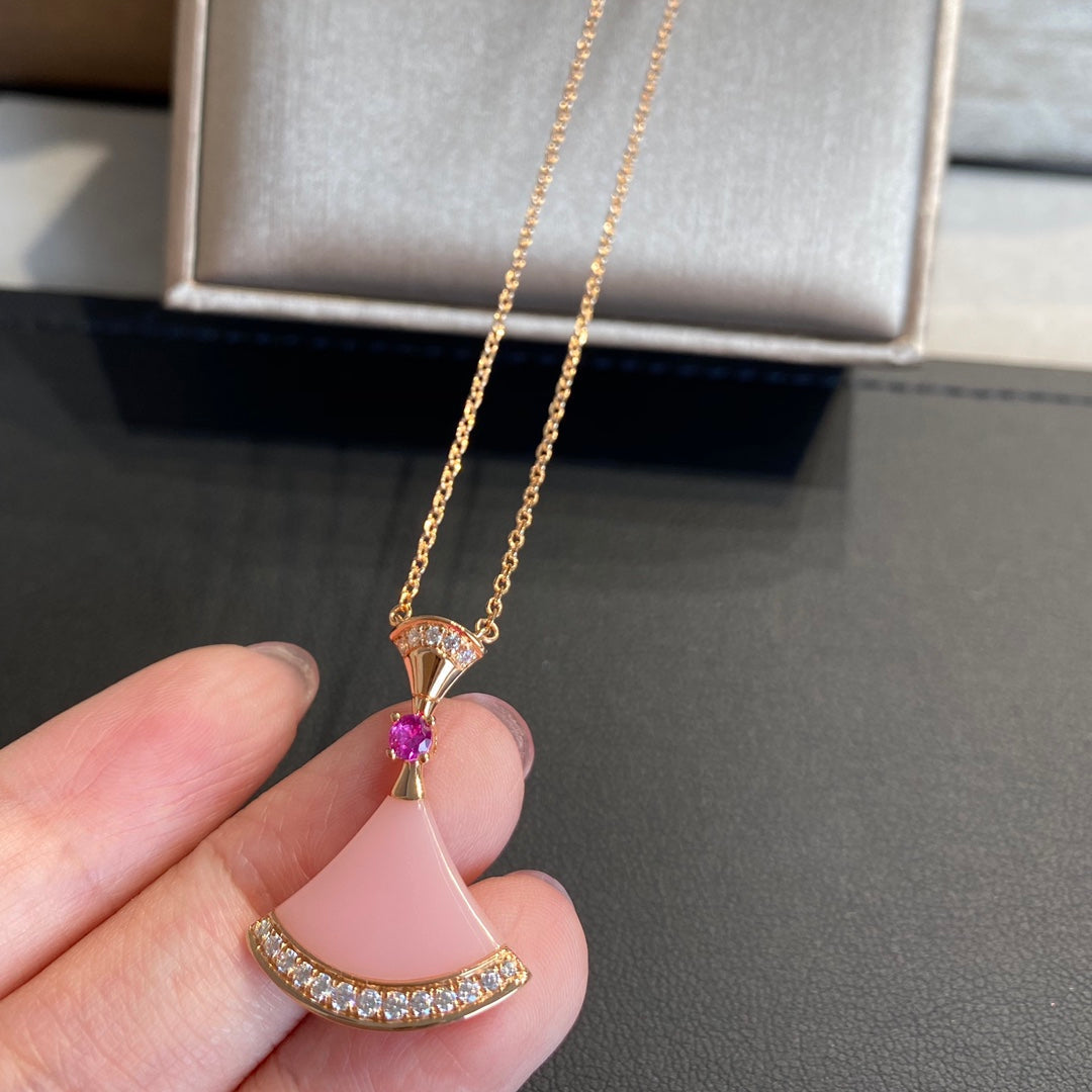 [LUXORA]DREAM NECKLACE PINK OPAL