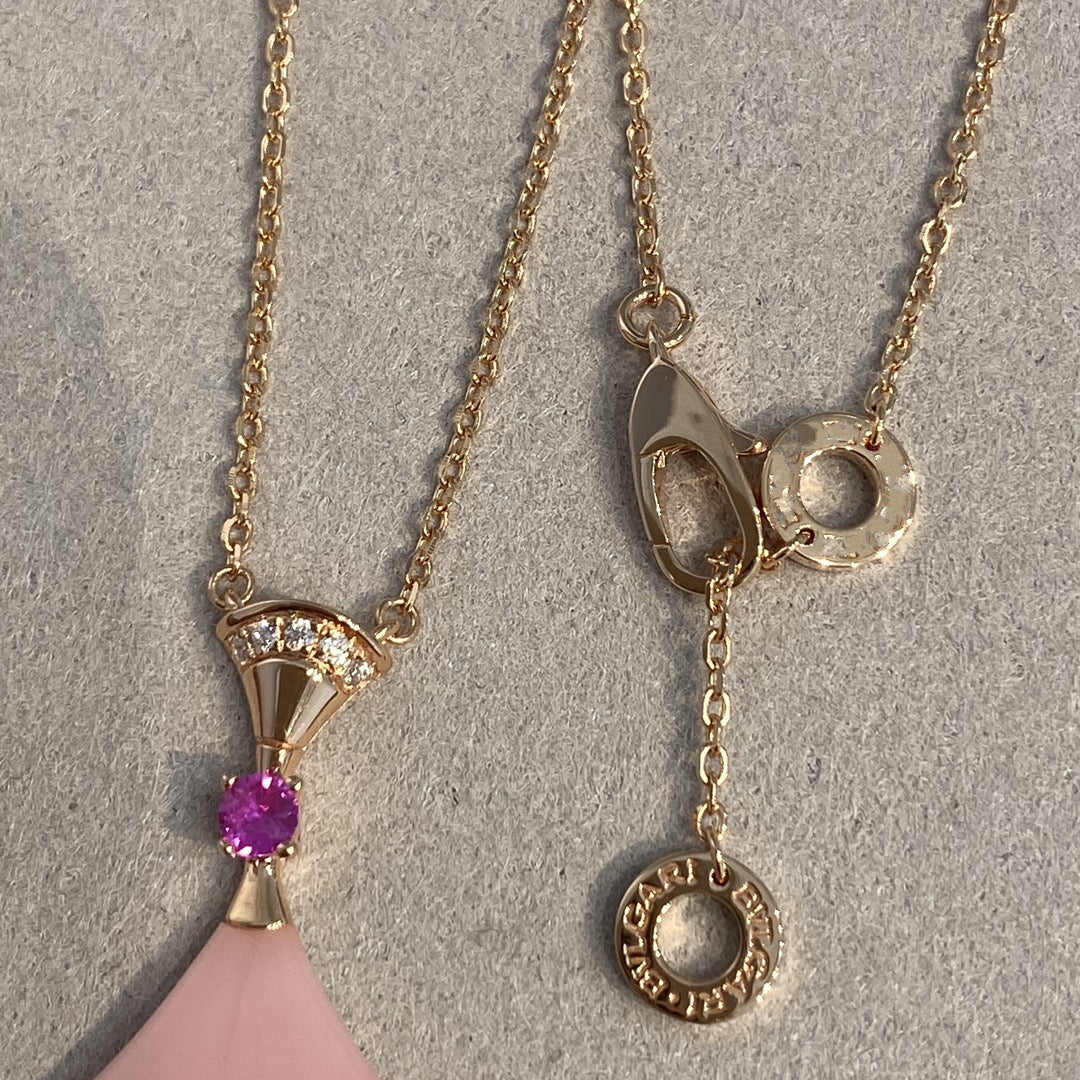 [LUXORA]DREAM NECKLACE PINK OPAL