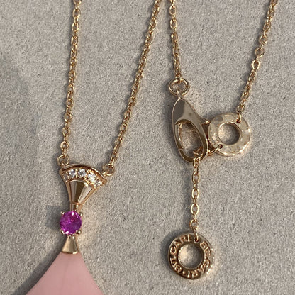 [LUXORA]DREAM NECKLACE PINK OPAL
