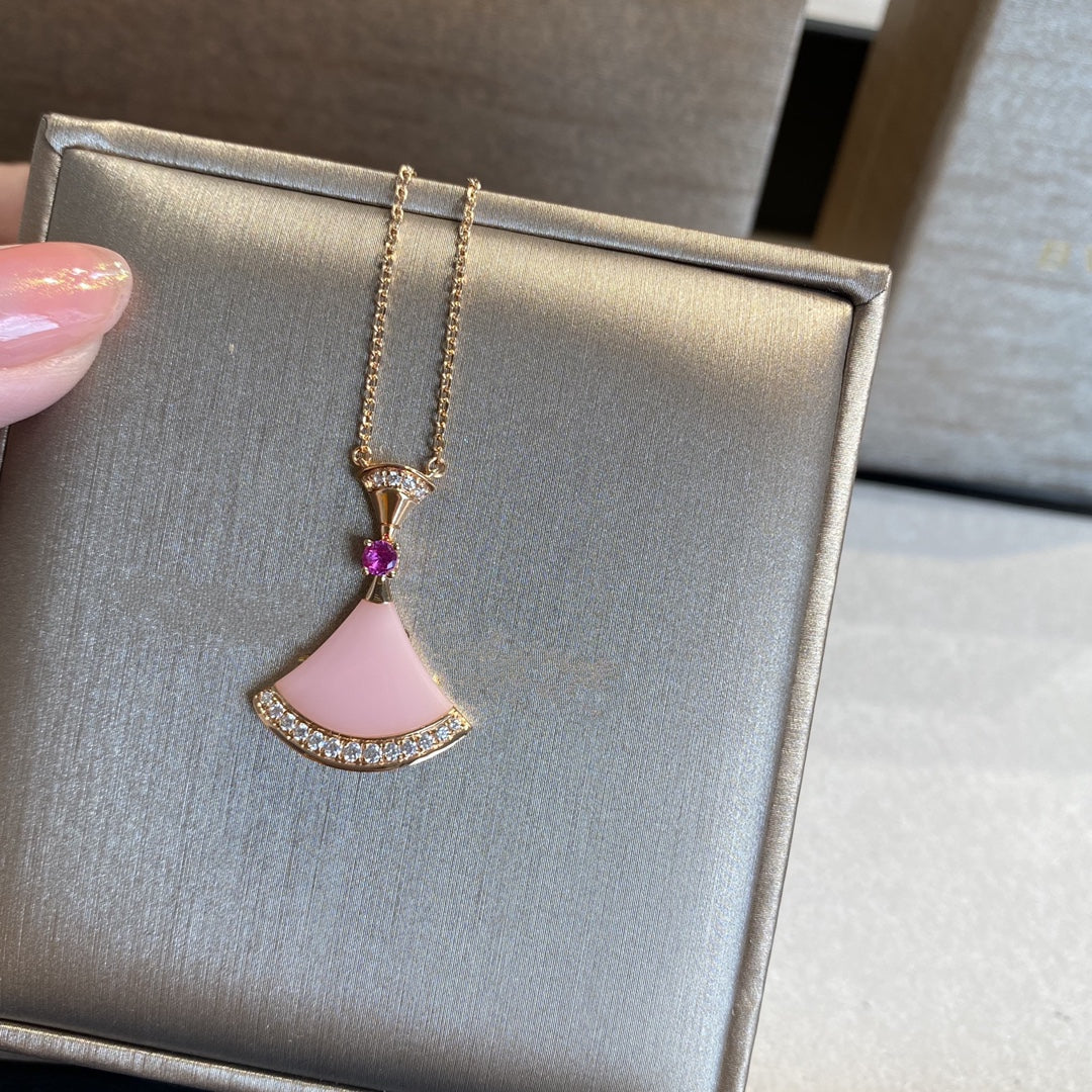 [LUXORA]DREAM NECKLACE PINK OPAL