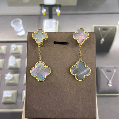 [LUXORA]CLOVER 2 MOTIFS  EARRINGS (MULTIPLE CHOICESC