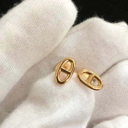 [LUXORA]CHAINE SMALL EARRINGS GOLD AND SILVER