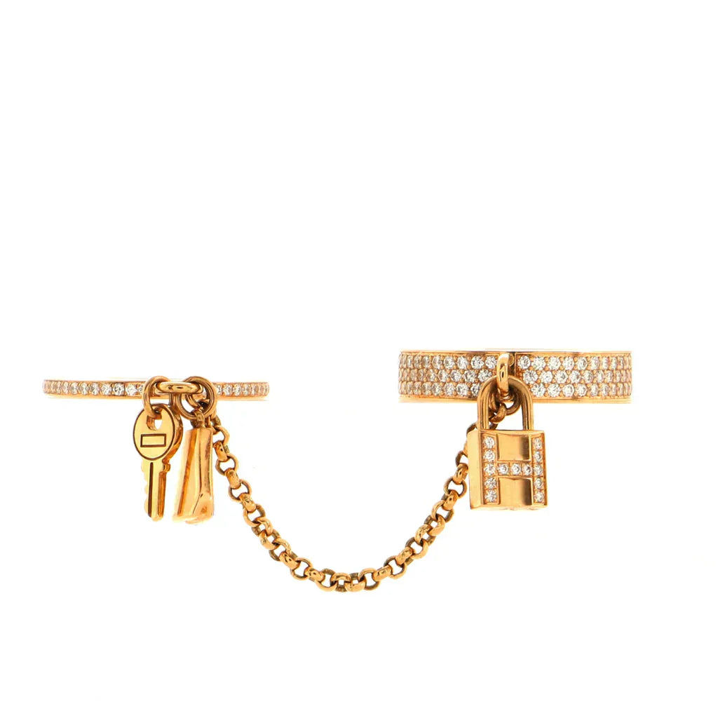 [LUXORA]HM KELLY CLOCHETTE DOUBLE RING IN  WITH DIAMONDS