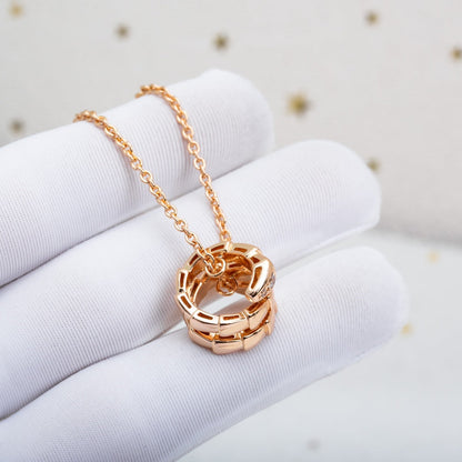 [LUXORA]SERPENTI PINK GOLD NECKLACE DIAMOND