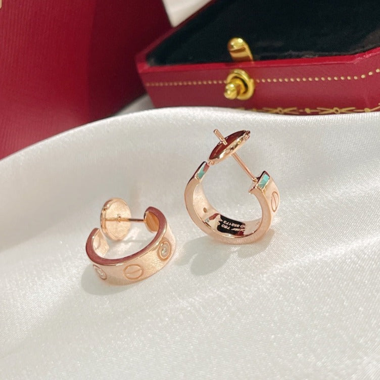 [LUXORA]LOVE EARRINGS 5.7MM 2 DIAMONDS