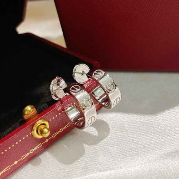 [LUXORA]LOVE EARRINGS 5.7MM 2 DIAMONDS
