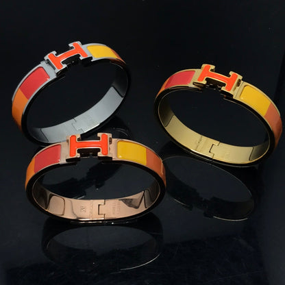 [LUXORA]H BRACELET ORANGE RAINBOW CERAMIC