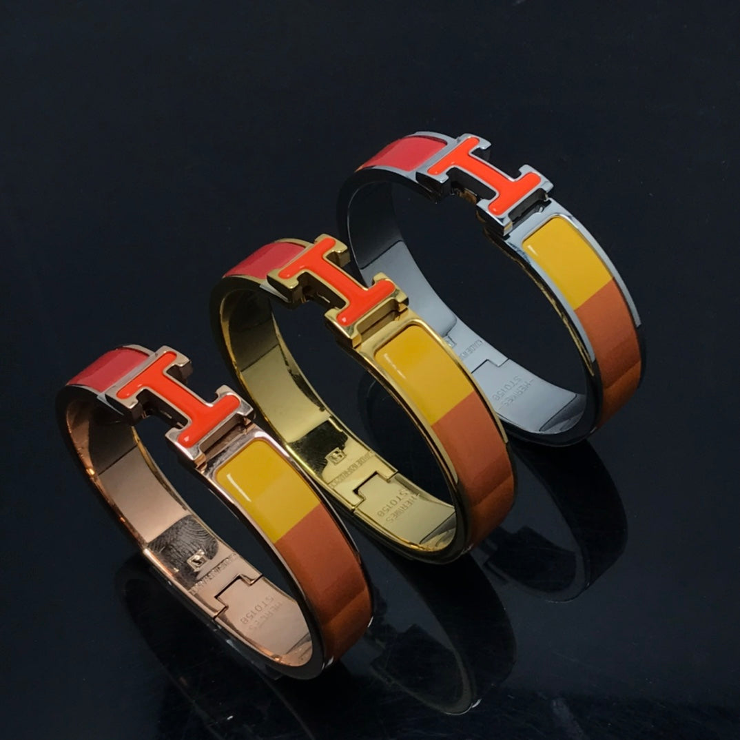[LUXORA]H BRACELET ORANGE RAINBOW CERAMIC