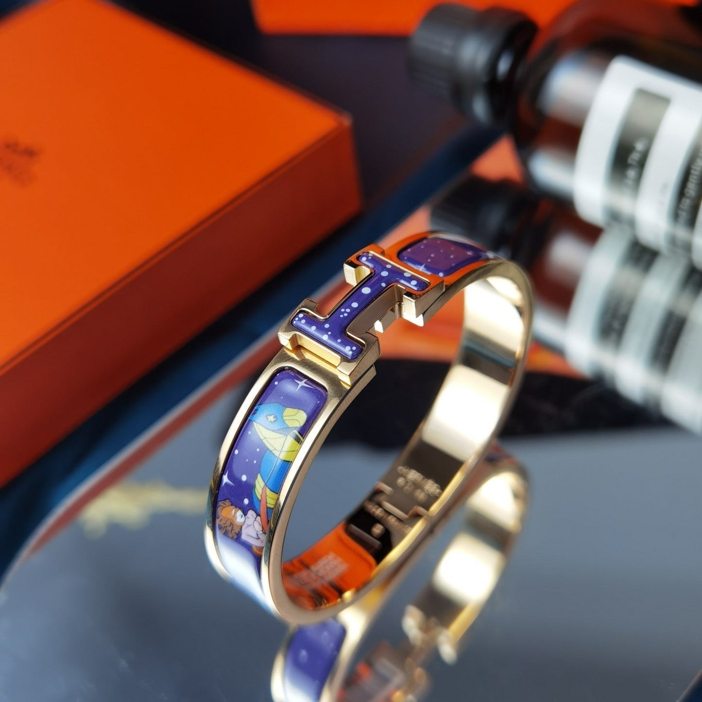 [LUXORA]H STAR AND MOON BRACELET 12MM