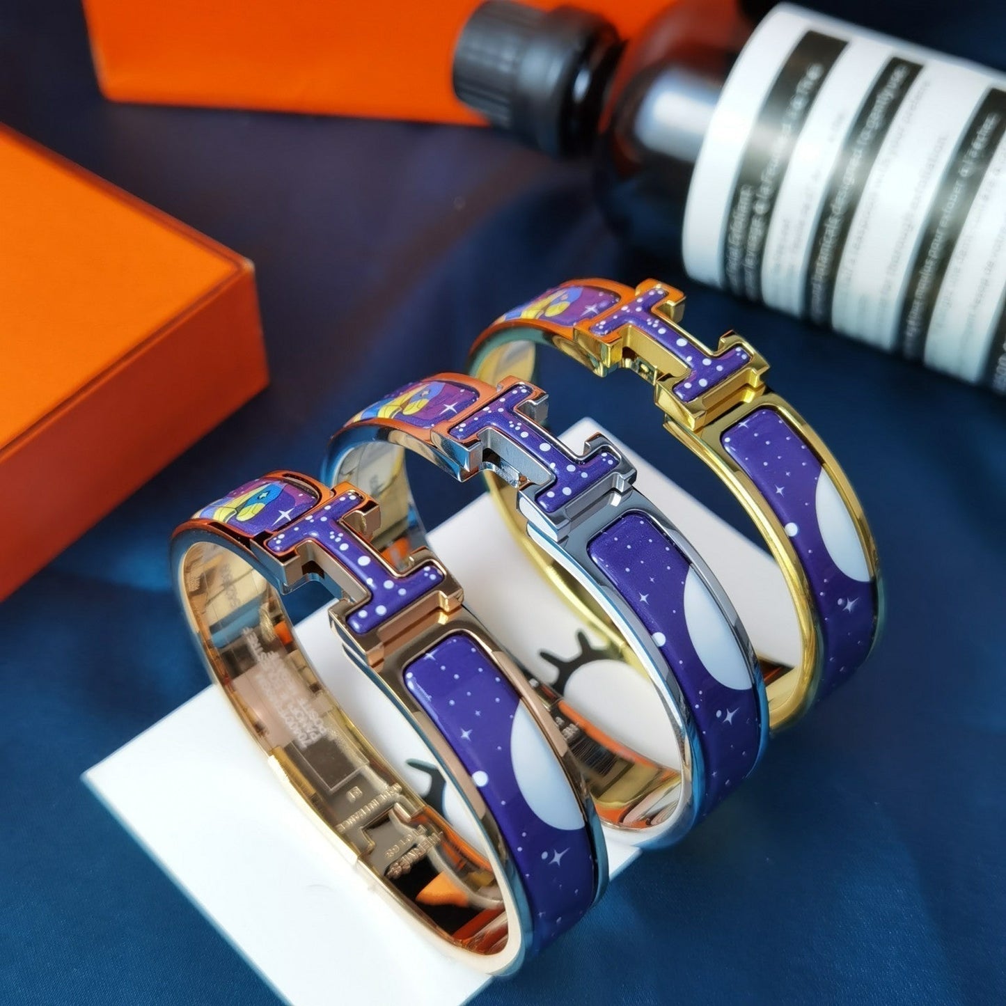 [LUXORA]H STAR AND MOON BRACELET 12MM
