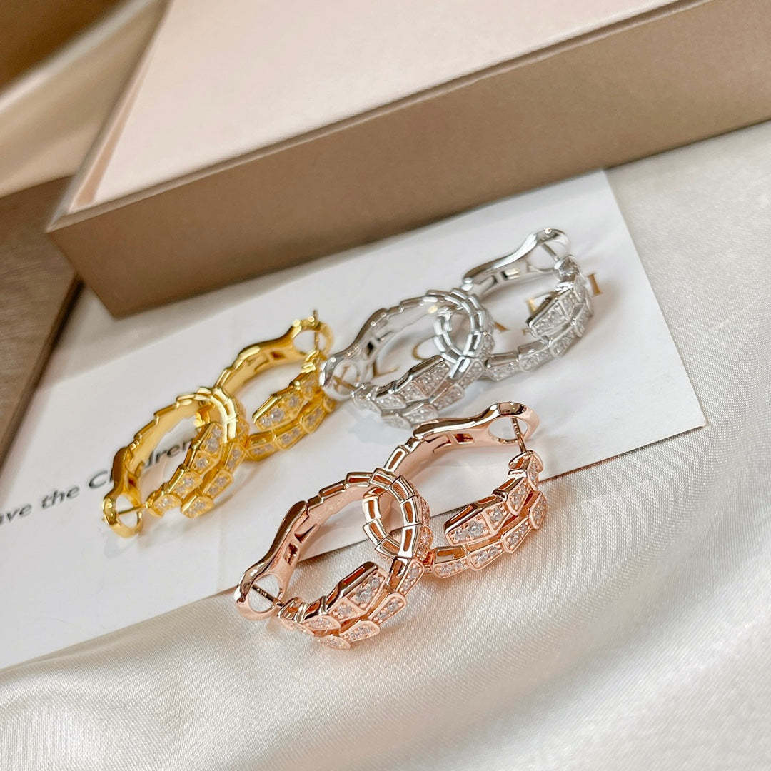 [LUXORA]SERPENTI EARRINGS DIAMOND