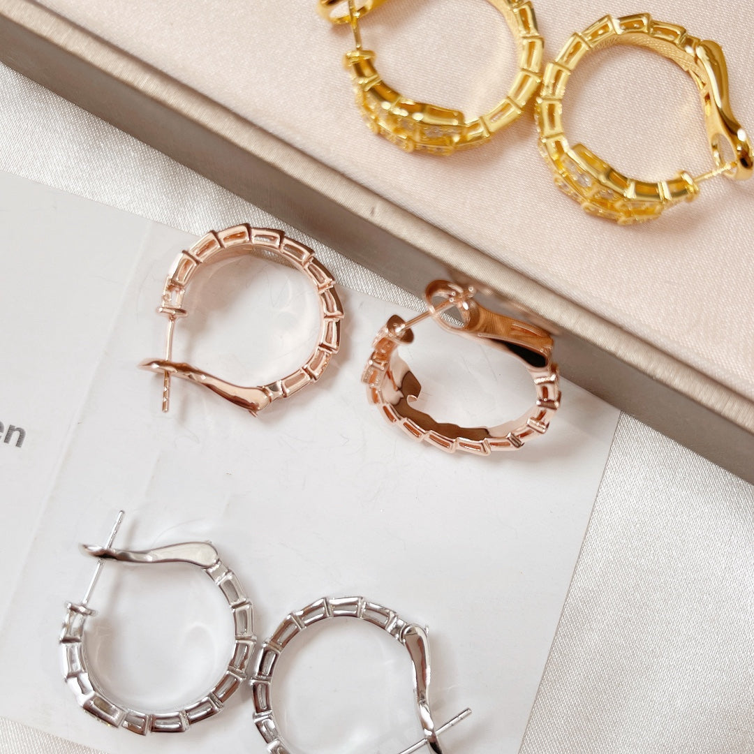 [LUXORA]SERPENTI EARRINGS DIAMOND