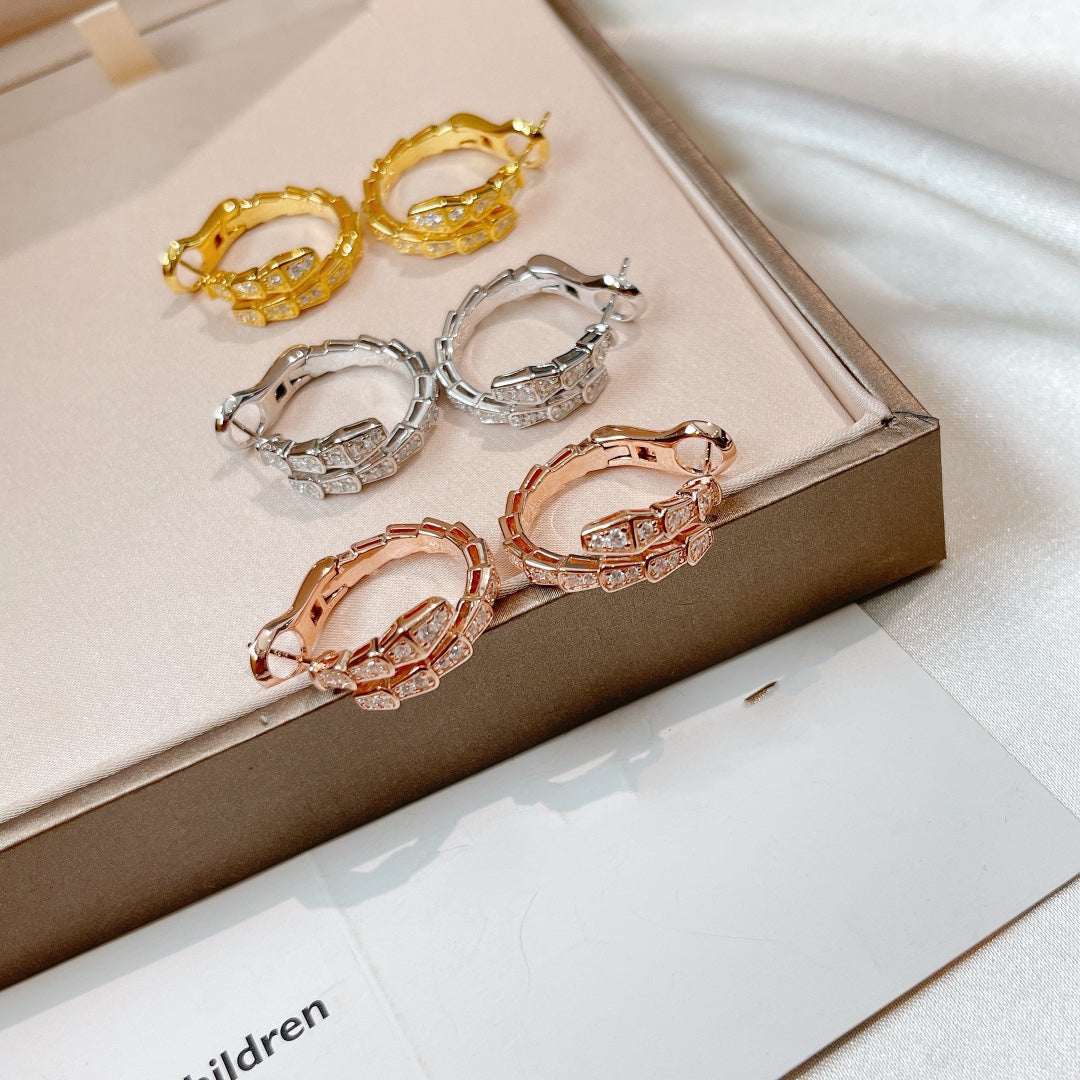 [LUXORA]SERPENTI EARRINGS DIAMOND