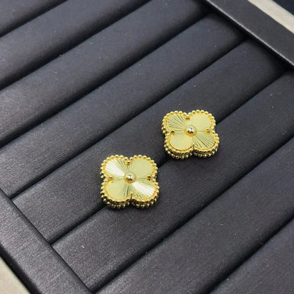 [LUXORA]CLOVER MINI 9.5MM LASER EARRINGS