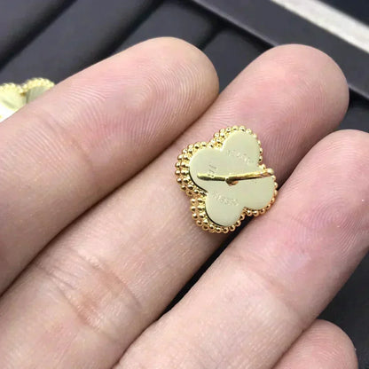 [LUXORA]CLOVER MINI 9.5MM LASER EARRINGS