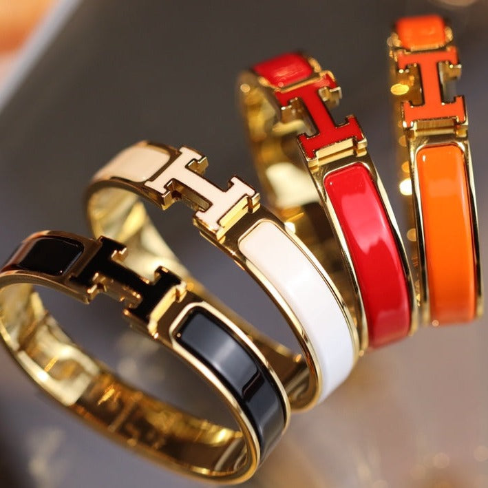[LUXORA]H BRACELET 12MM GOLD