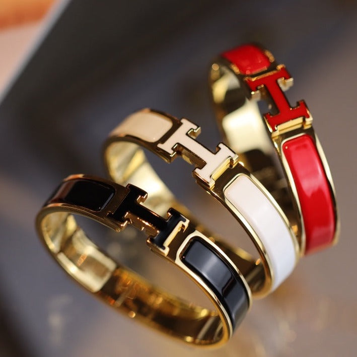 [LUXORA]H BRACELET 12MM GOLD
