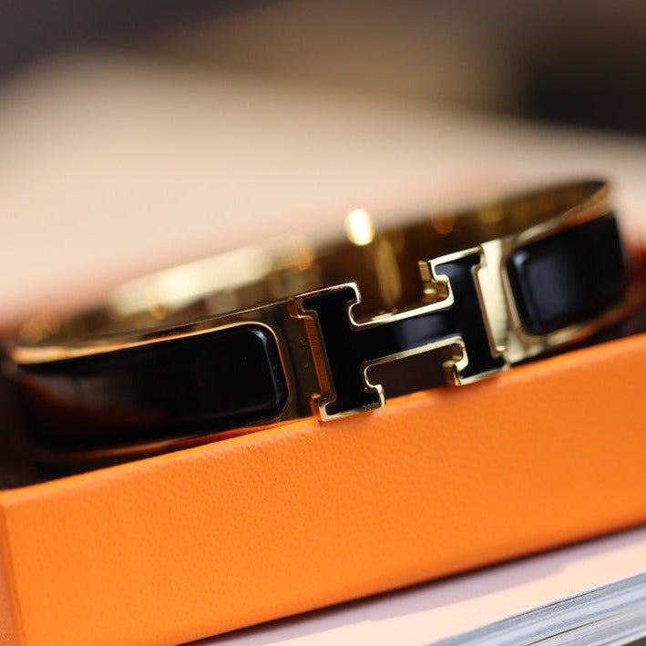 [LUXORA]H BRACELET 12MM GOLD