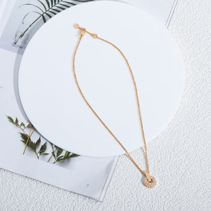 [LUXORA]GARI NECKLACE PINK GOLD DIAMOND