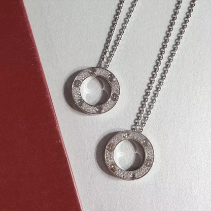 [LUXORA]LOVE NECKLACE ADJUSTABLE SILVER